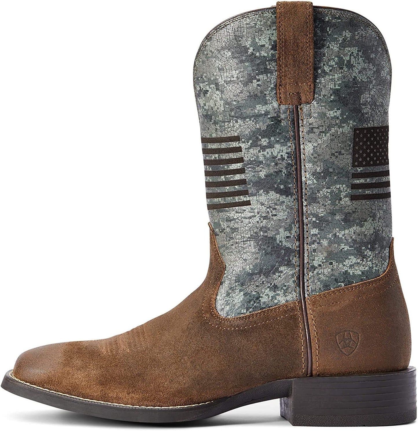 Side Profile of Ariat Men's Sport Flying Proud Western Boot
