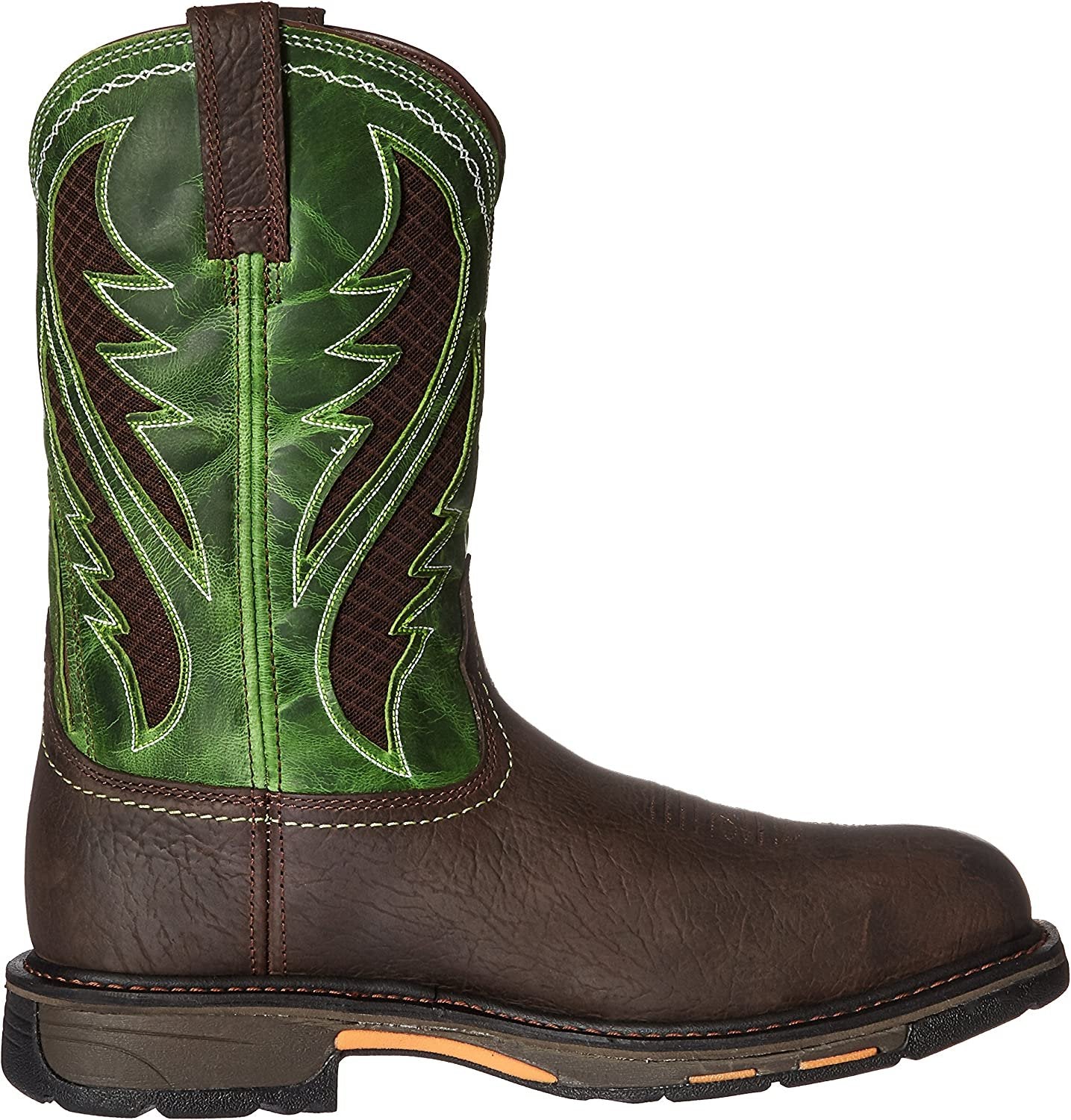 Side Profile of Ariat Men's WorkHog Wide Square Toe VentTEK Composite Toe Work Boot