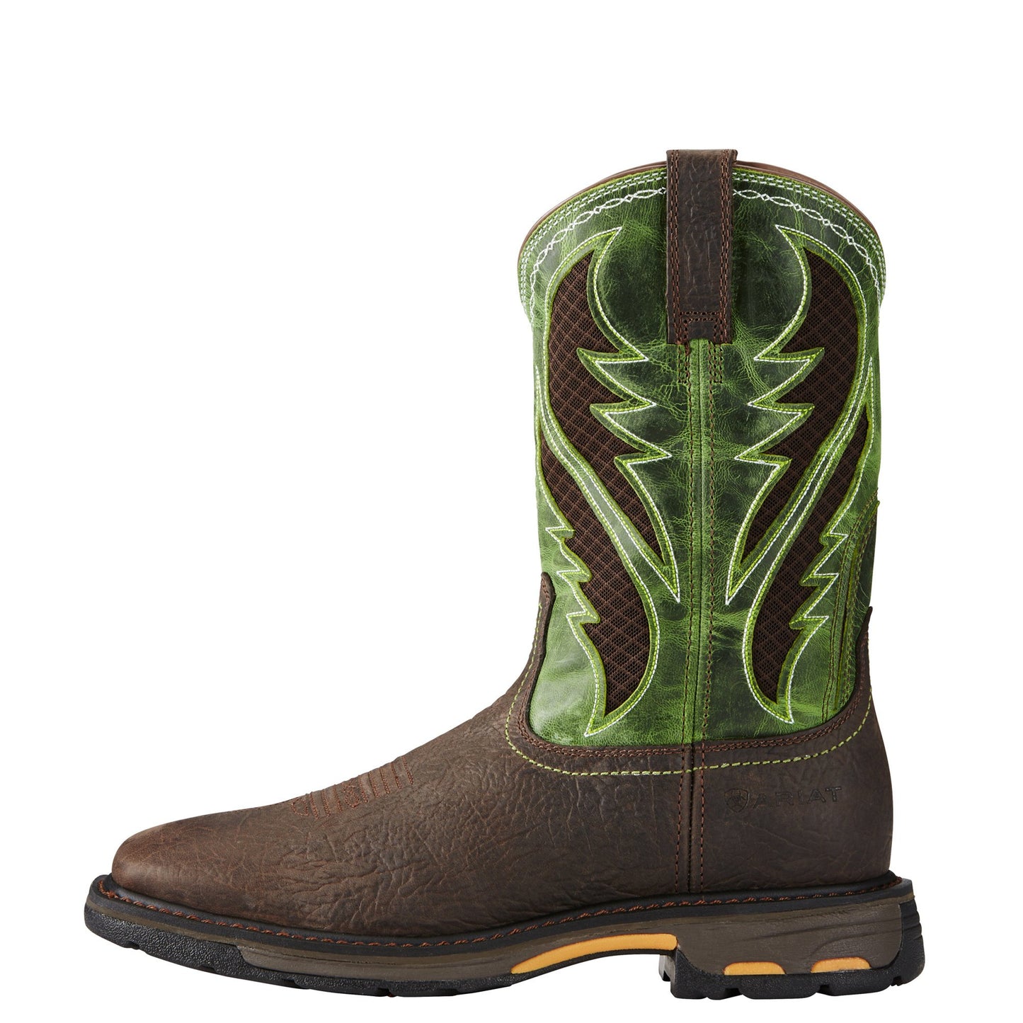 Side Profile of Ariat Men's WorkHog Wide Square Toe VentTEK Work Boot
