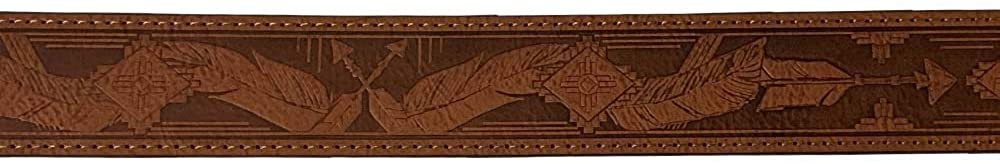 Feather Pattern of Hooey Women's Feather Leather Belt