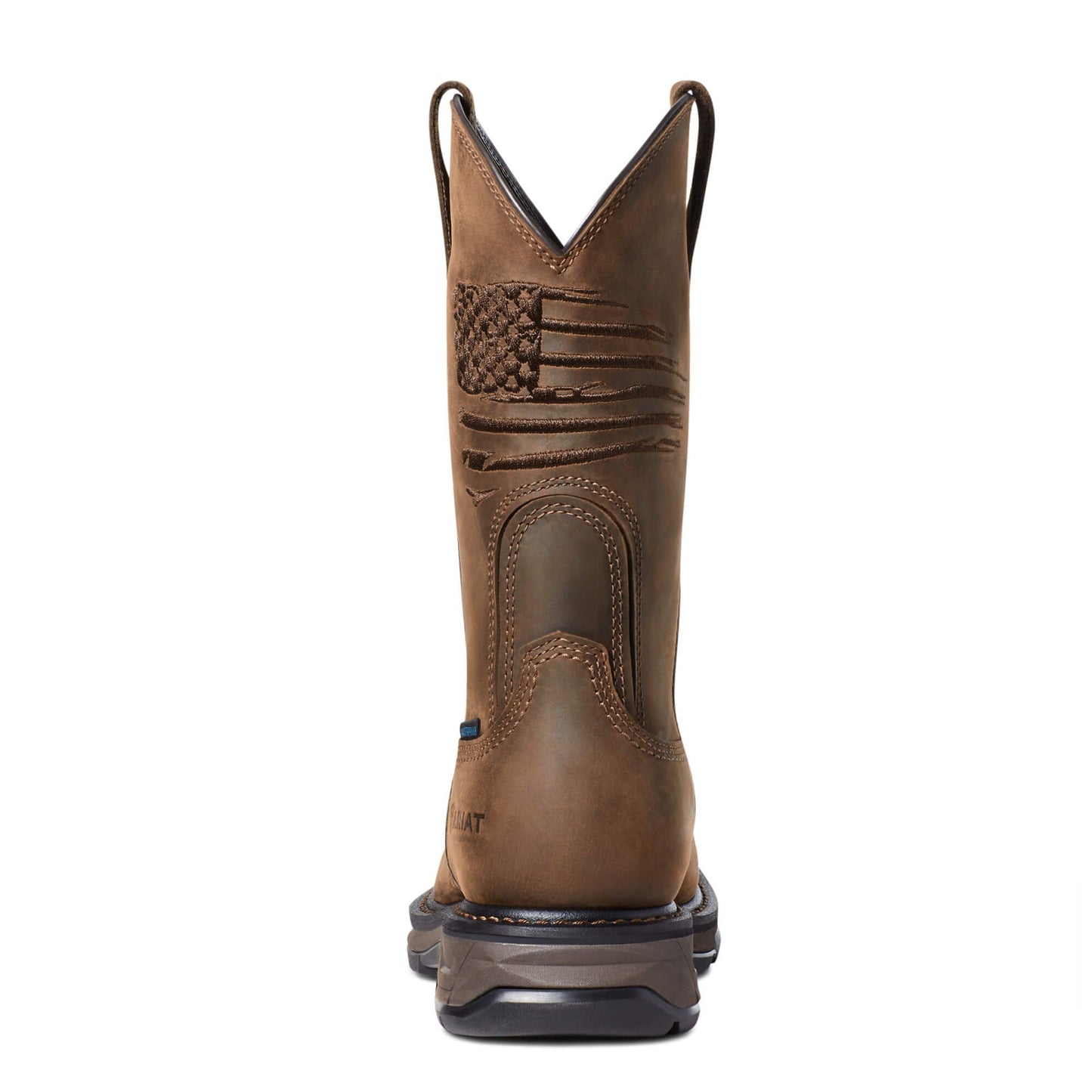 Back of Ariat Men's WorkHog XT Patriot Waterproof Carbon Toe Work Boot