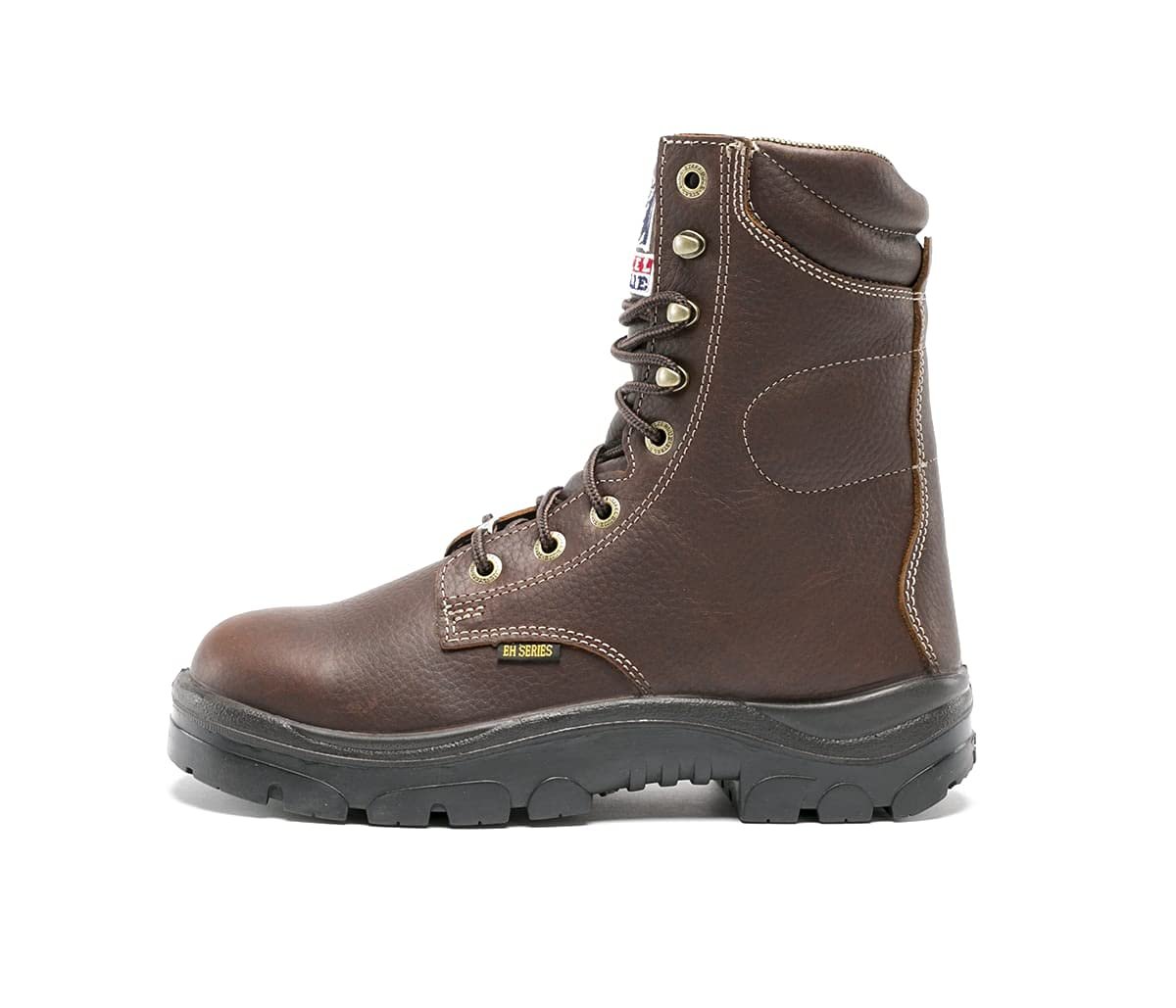 Side of Steel Blue Portland: Soft Toe Work Boot in Oak