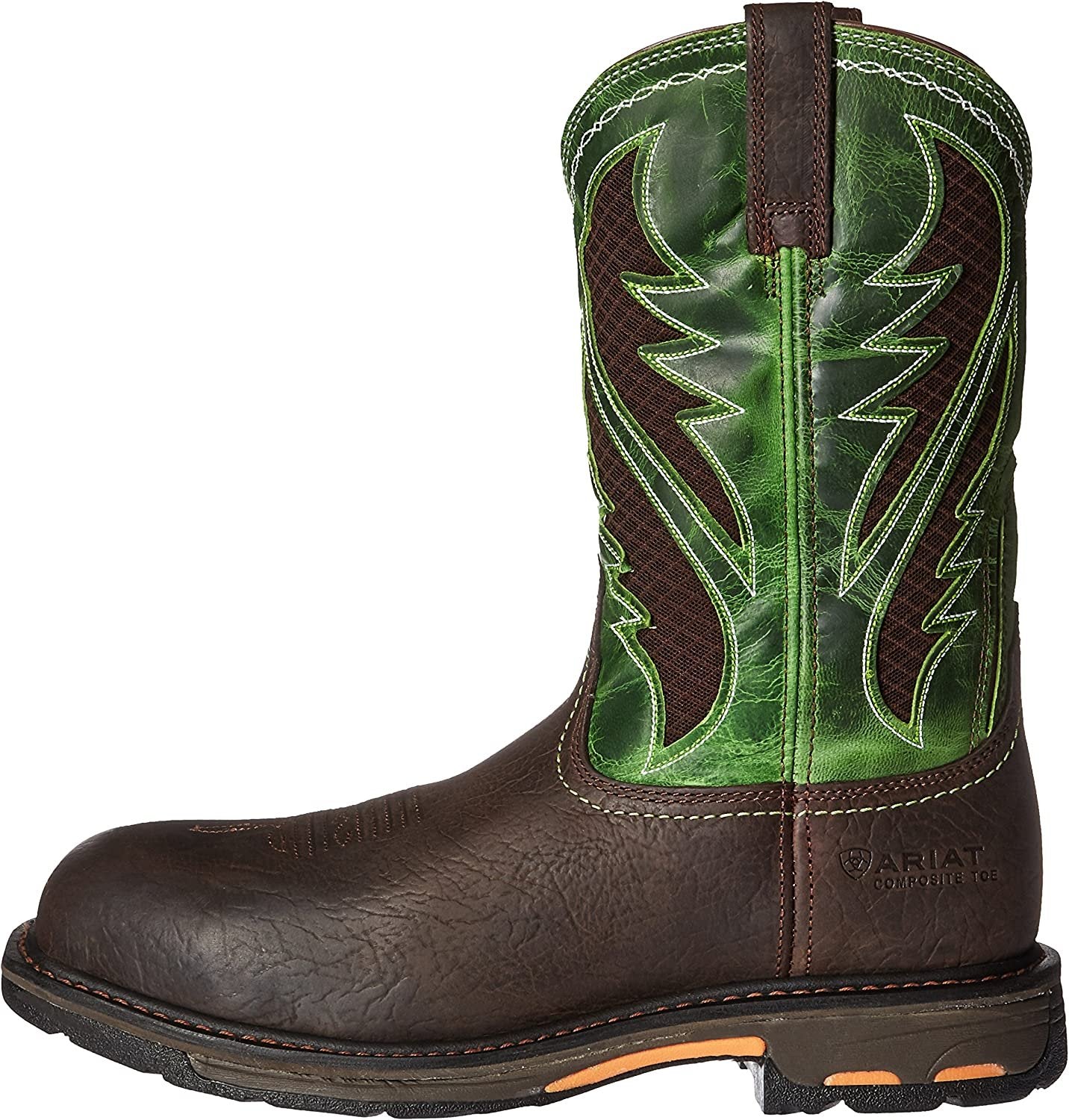 Alternate Side Profile of Ariat Men's WorkHog Wide Square Toe VentTEK Composite Toe Work Boot