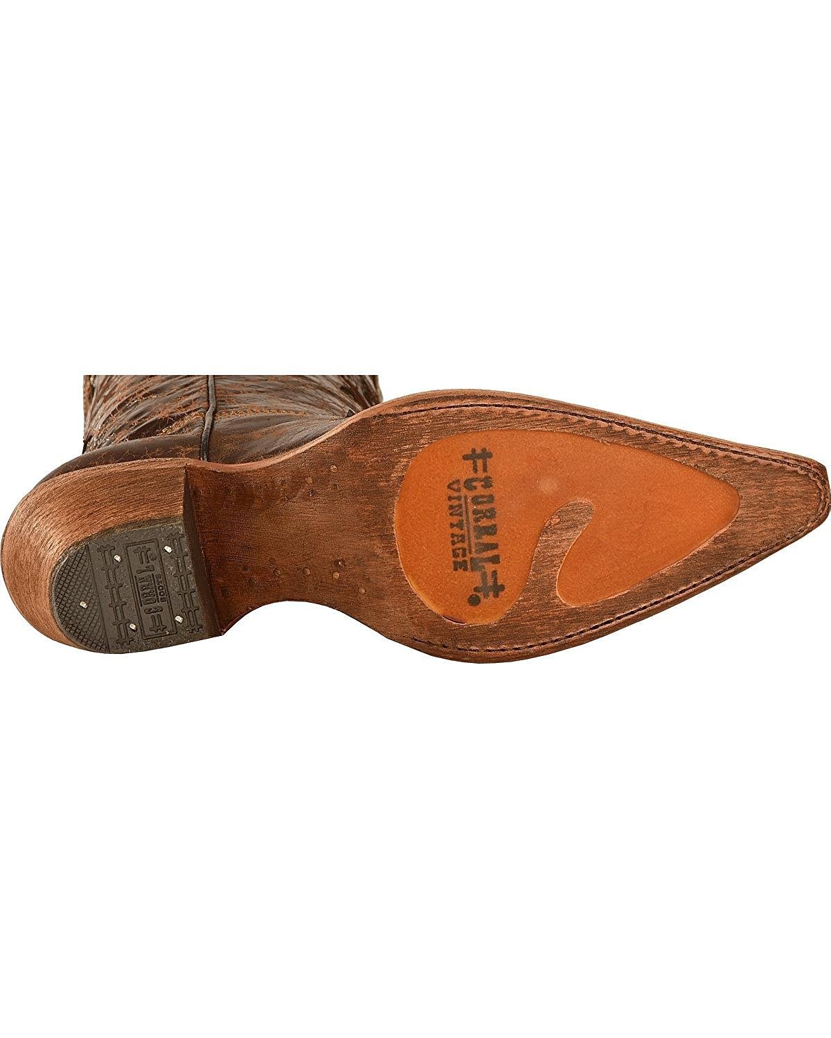 Outsole of Corral Boots Women's Lizard Inlay Pointed Toe Western Boot