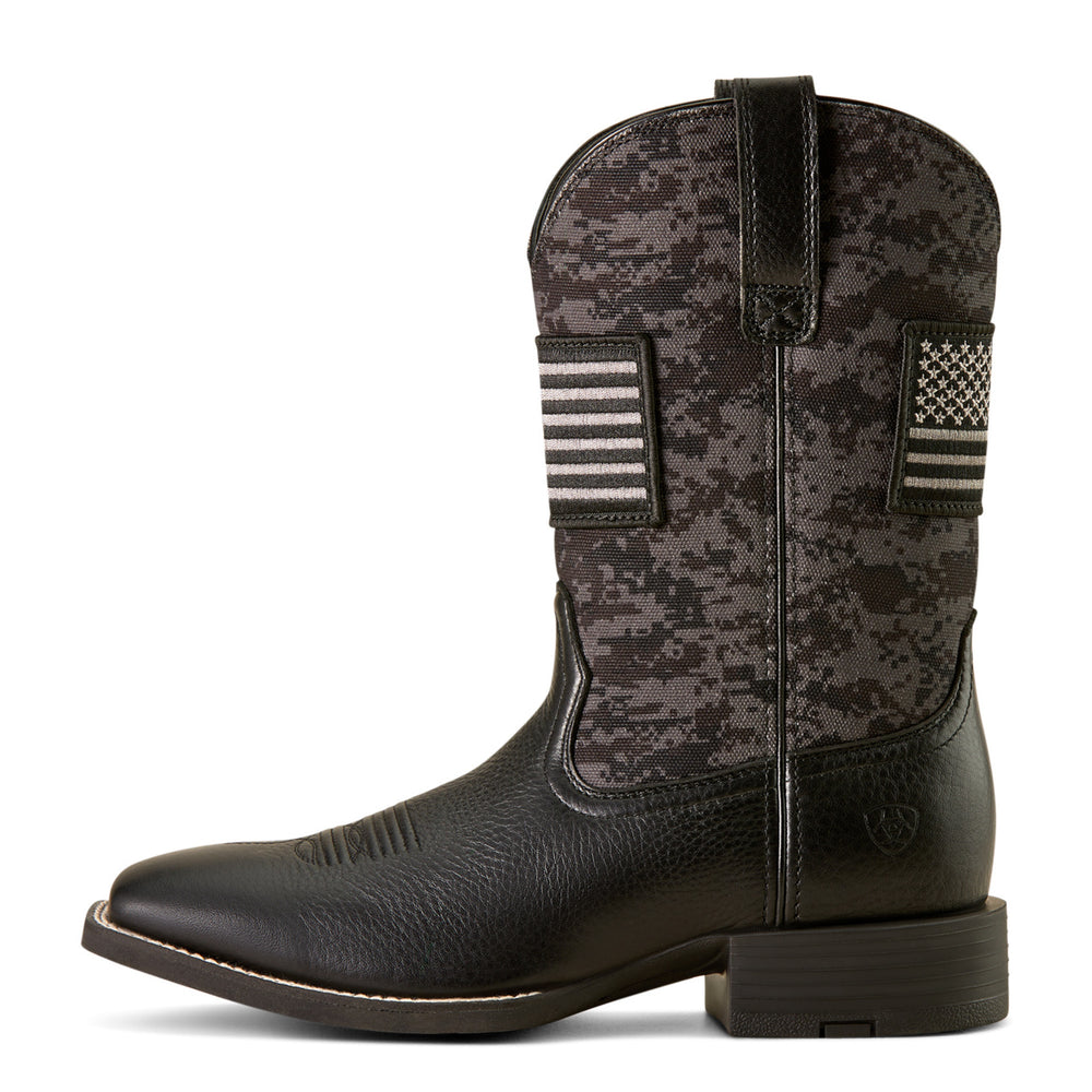 Ariat Men's Camo Sport Patriot Western Performance Boots - Broad Square Toe