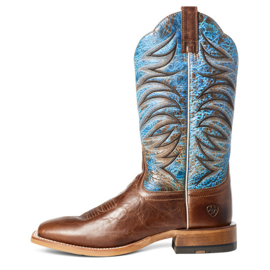 Ariat Men's Firecatcher Well Brown & Blue Lake Leather Boots 10035952
