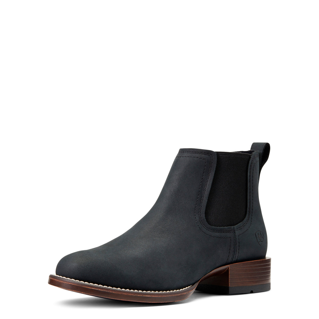 Ariat Men's Booker Chelsea Round Toe Western Boot den black