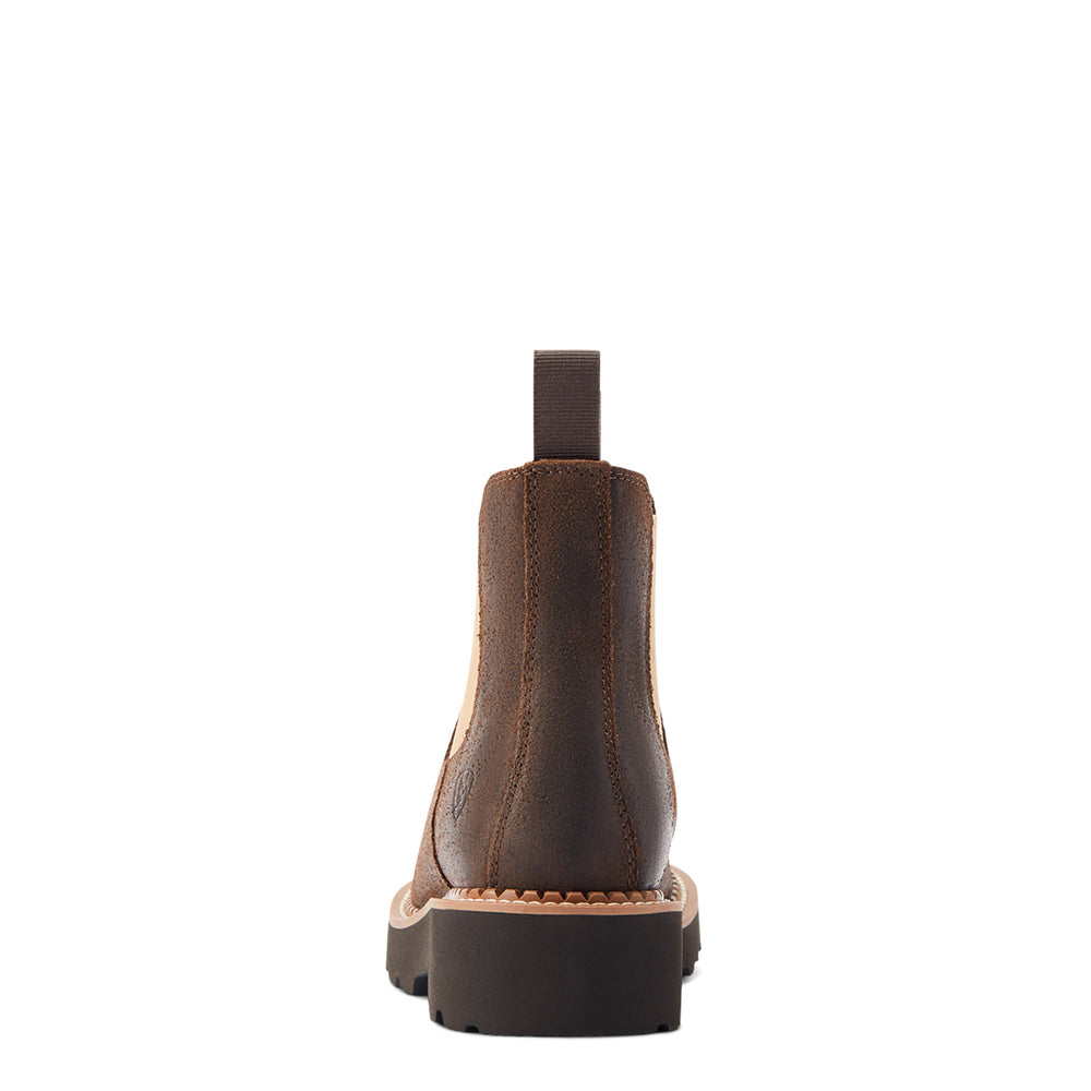 
                  
                    Back of Ariat Women's Fatbaby Chelsea Western Boot, Worn Hickory
                  
                