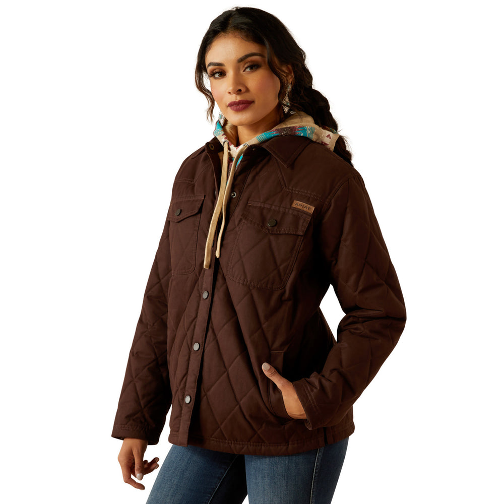 
                  
                    Ariat Women's Grizzly Quilted Barn Jacket in Mole
                  
                