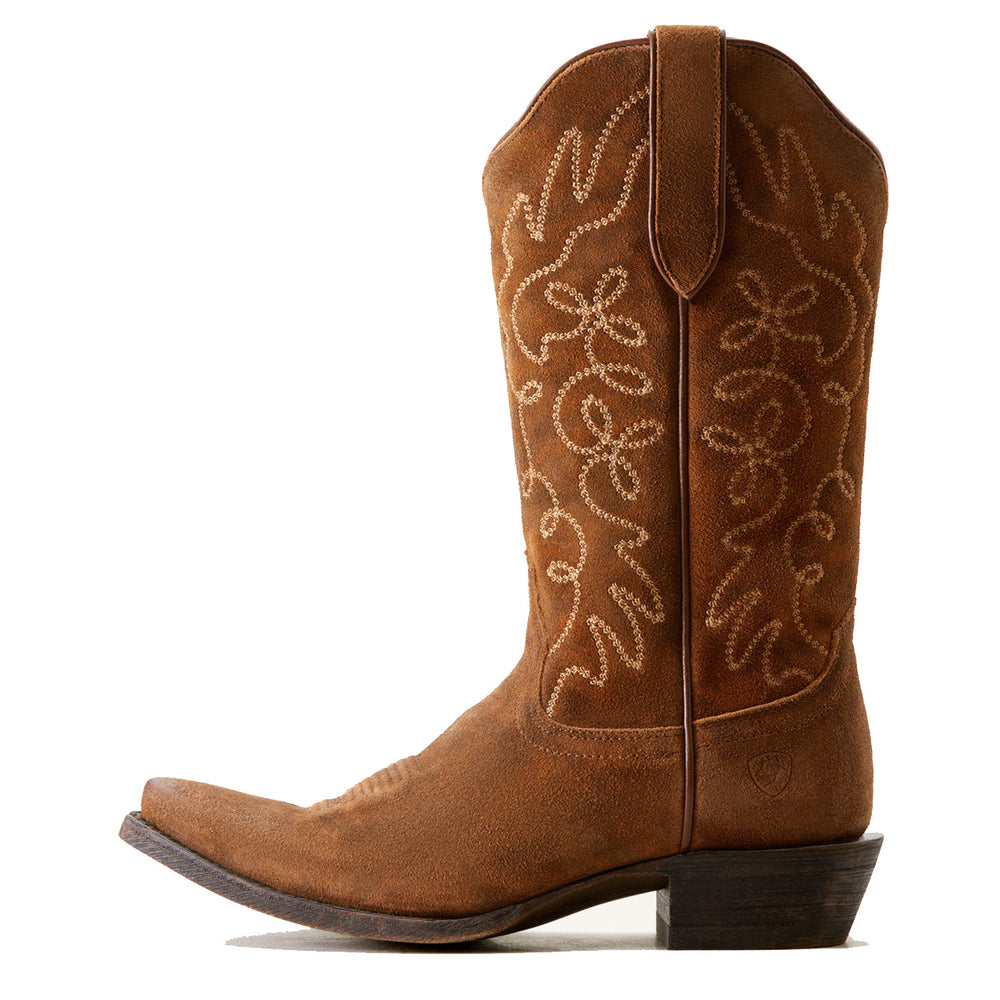 
                  
                    Side Profile of Ariat Women's Jukebox Western Boot in Dark Ginger Suede
                  
                