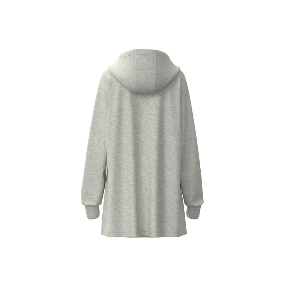 Back of Hooey Women's Corpus Hoody Dress, Grey Heather