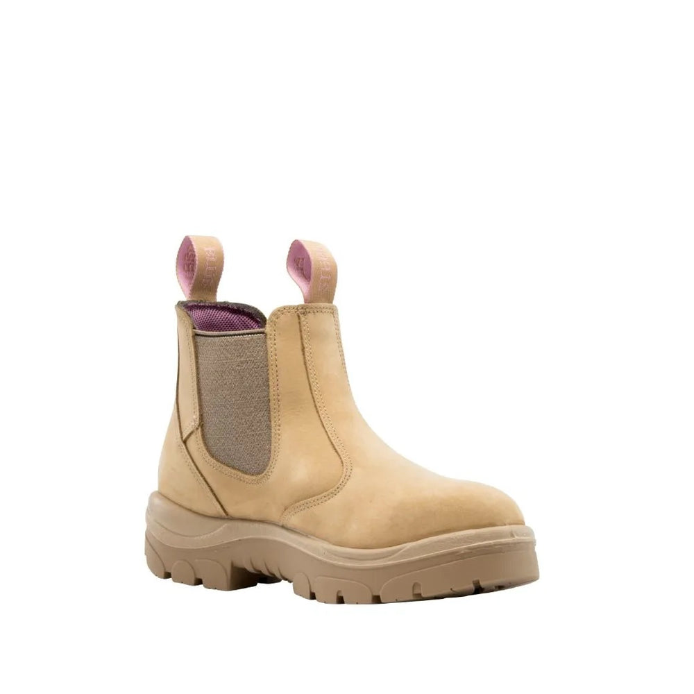 
                  
                    Steel Blue Hobart Ladies Pull-On Work Boot in Sand
                  
                