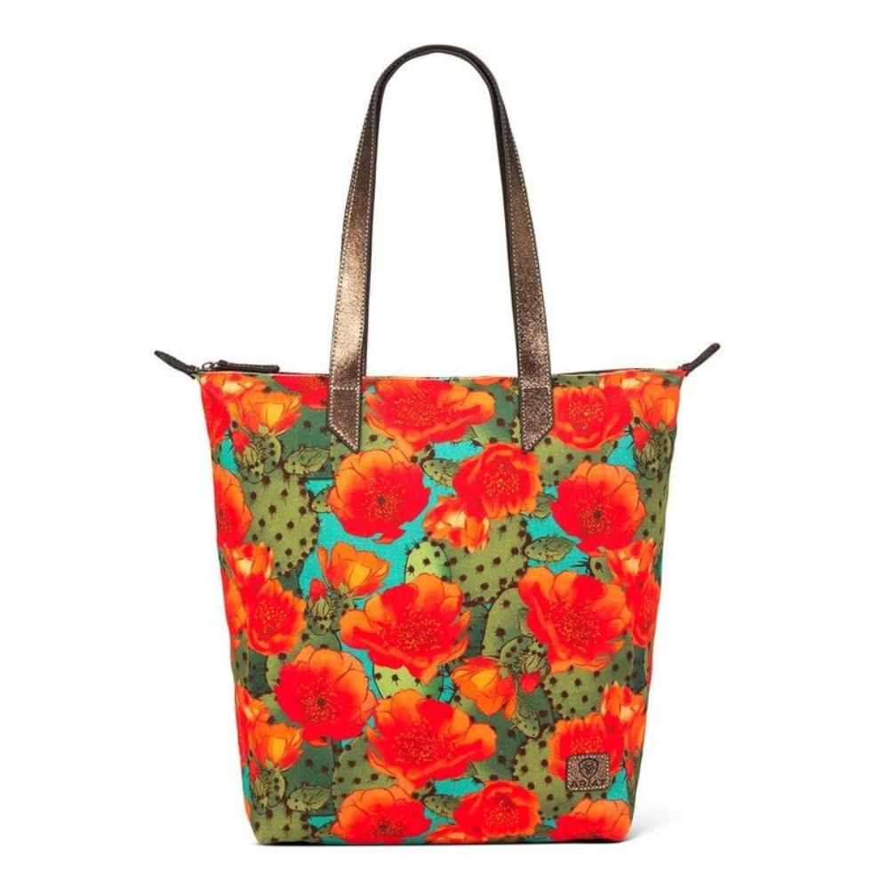 Ariat Women's Western Prickly Pear Cactus Handbag, Multicolored, One Size
