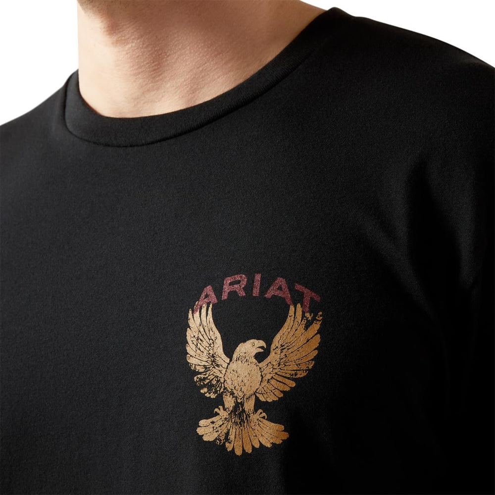 
                  
                    Black sweatshirt with Ariat logo featuring an eagle on a white background
                  
                