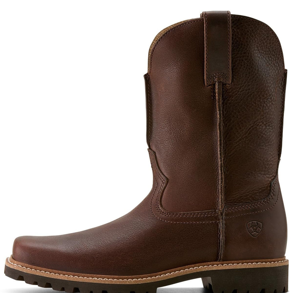 
                  
                    Brown leather boot on a white background
                  
                