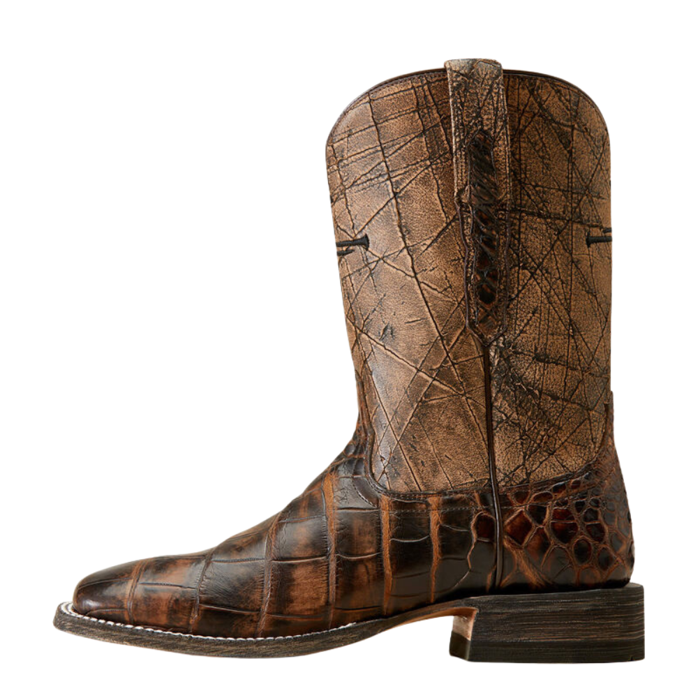 Side of Ariat Men's Backwater Wide Square Toe Western Boot