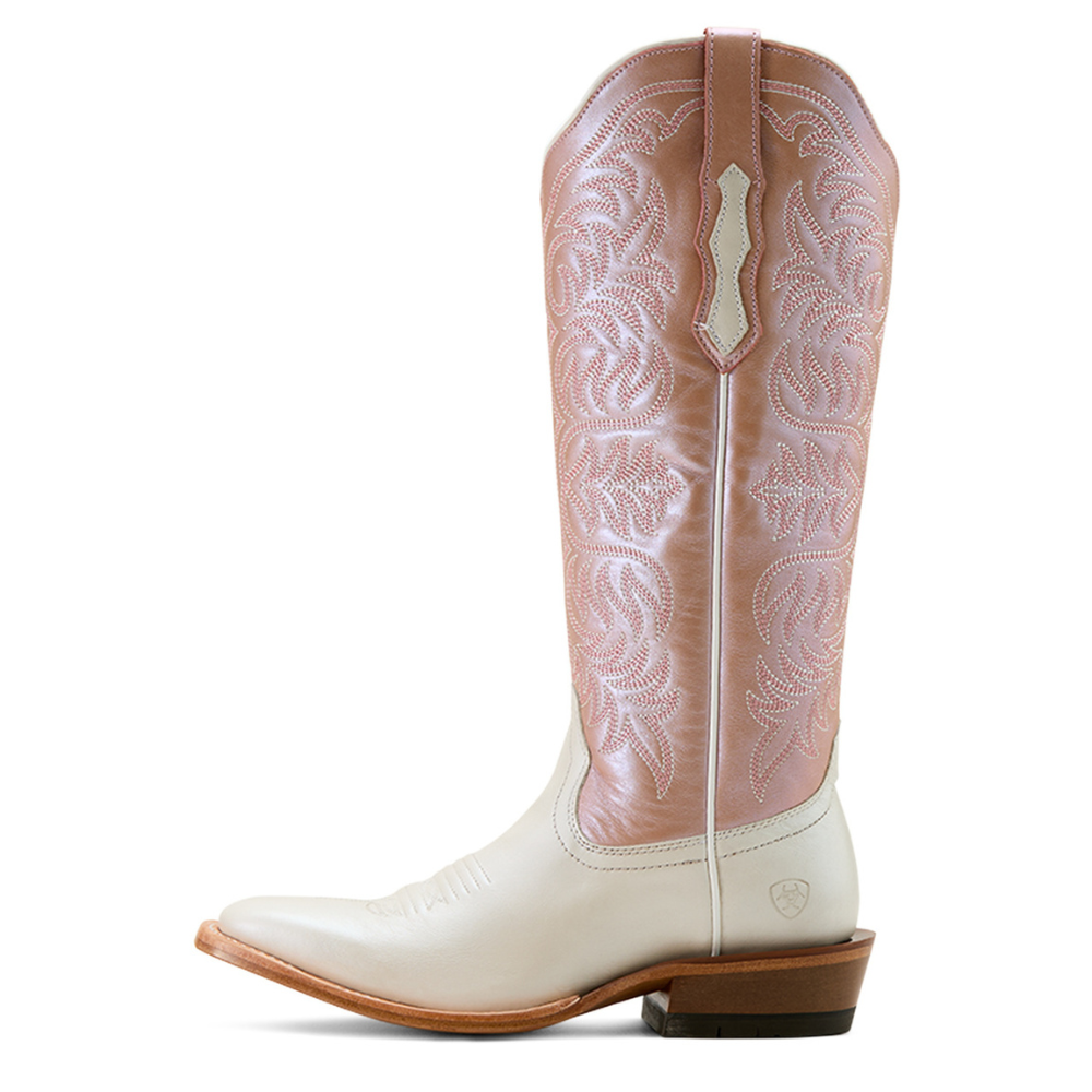 Side of Ariat Women's Futurity Blanche Western Boot, Ivory Pearl/Pink Lavender