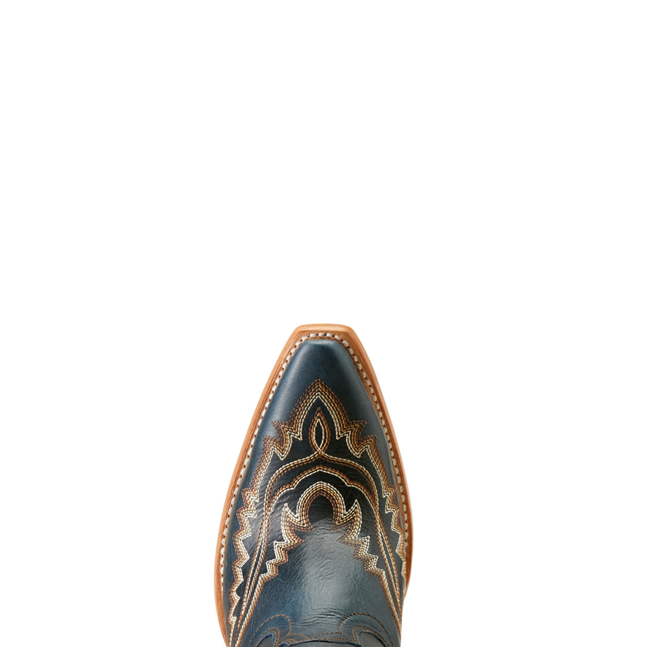 Close-up of a boot with intricate design on a white background