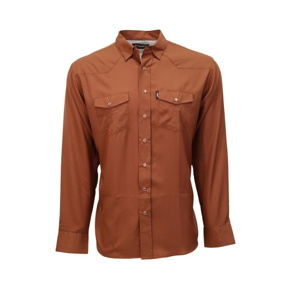 Brownout HOOEY Men's Sol Long Sleeve Pearl Snap Shirt