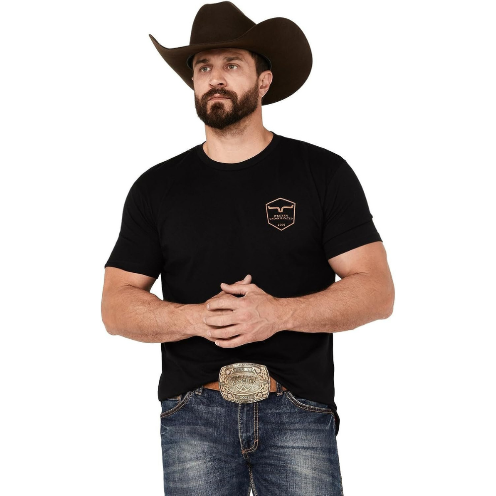 Kimes Ranch Men's Shielded Trucker T-Shirt, Black