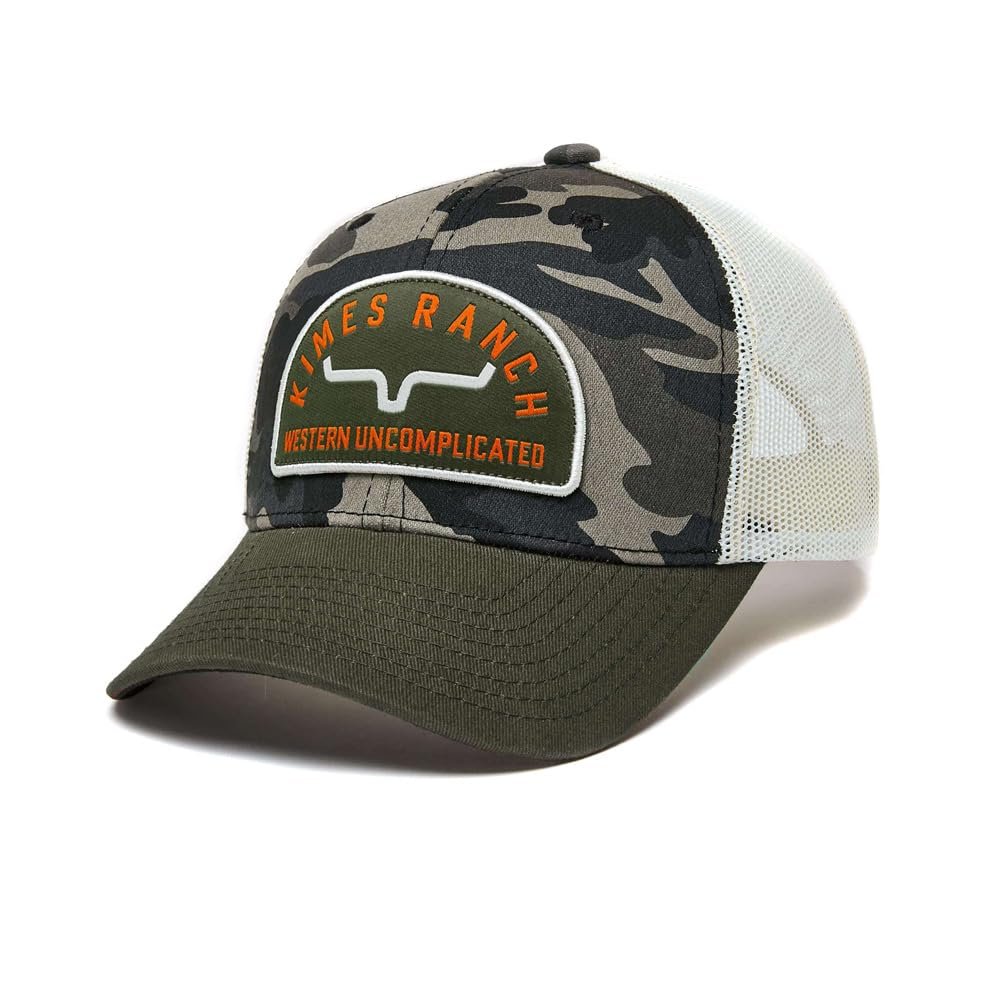 
                  
                    Camouflage and green cap with a logo on a white background
                  
                