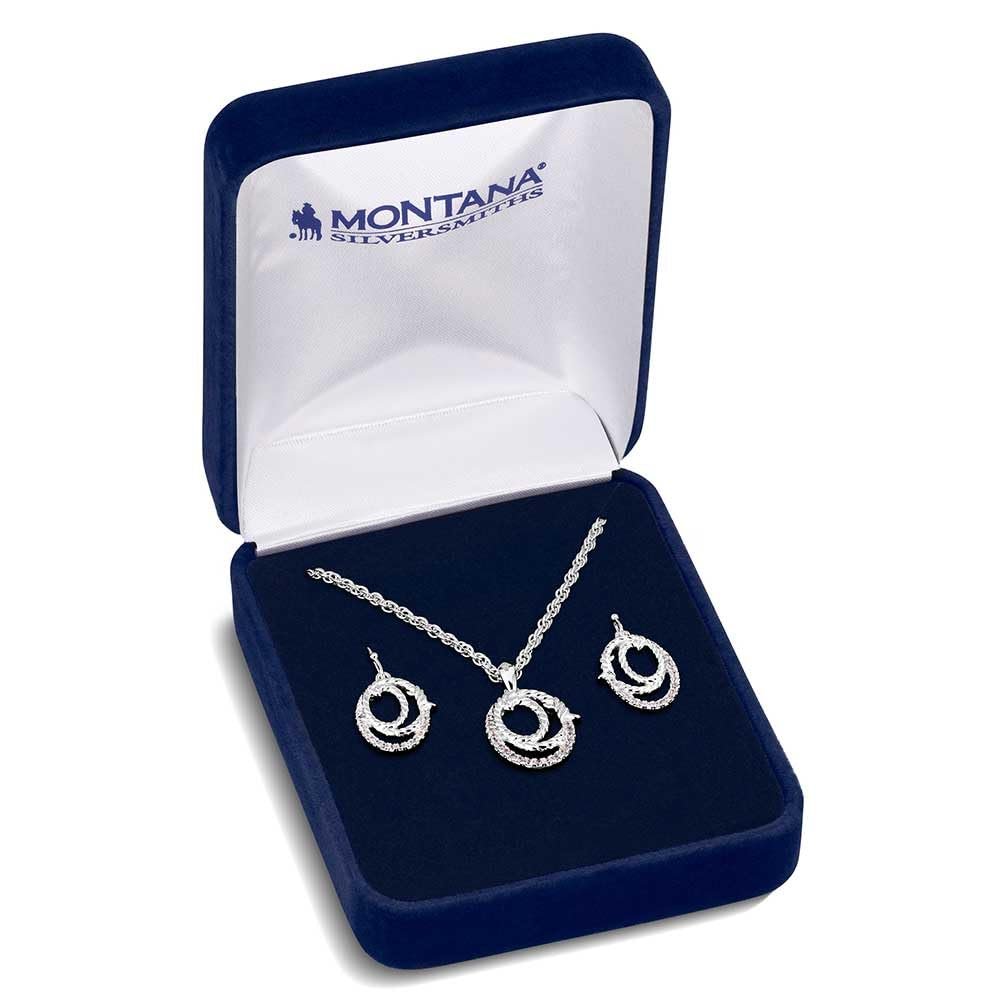 
                  
                    Jewelry set in a Montana Silversmiths box on a white background
                  
                