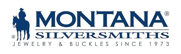 
                  
                    Montana Silversmiths logo with text 'Jewelry & Buckles Since 1973' on a white background
                  
                