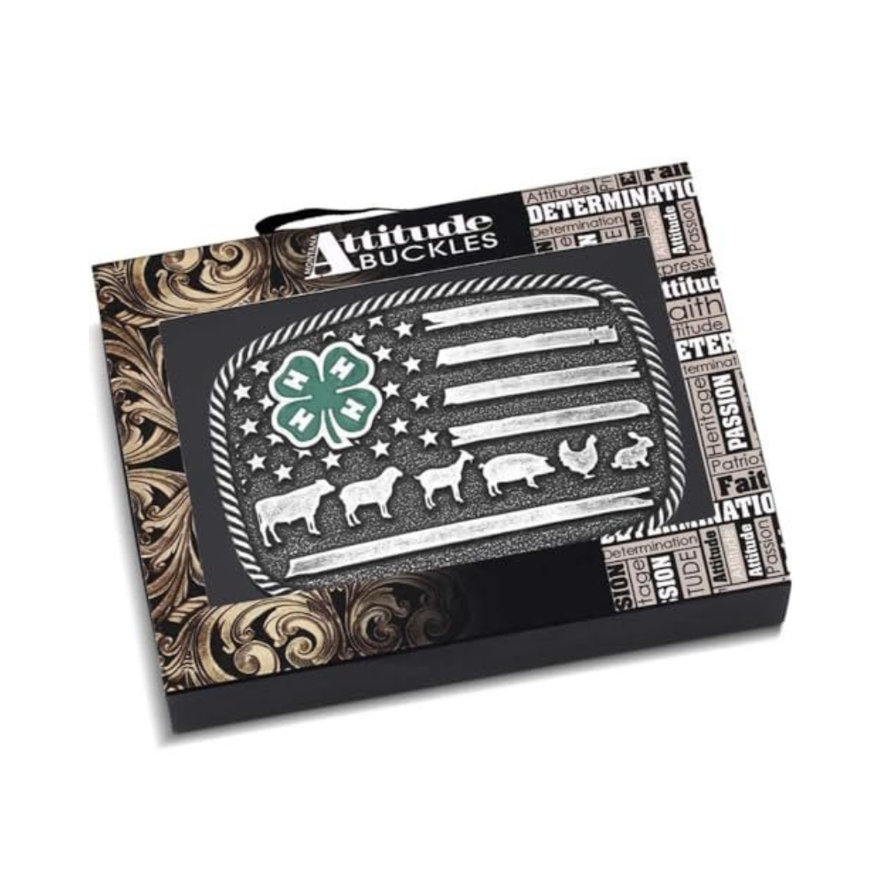 
                  
                    Packaging of Montana Silversmiths Unisex 4-H Livestock Buckle
                  
                