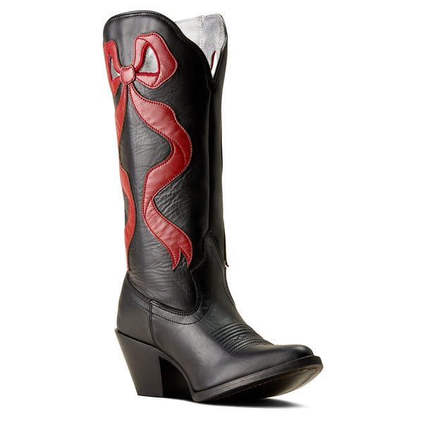 Ariat Beaux red and black women's cowboy boots for UGA game day outfits