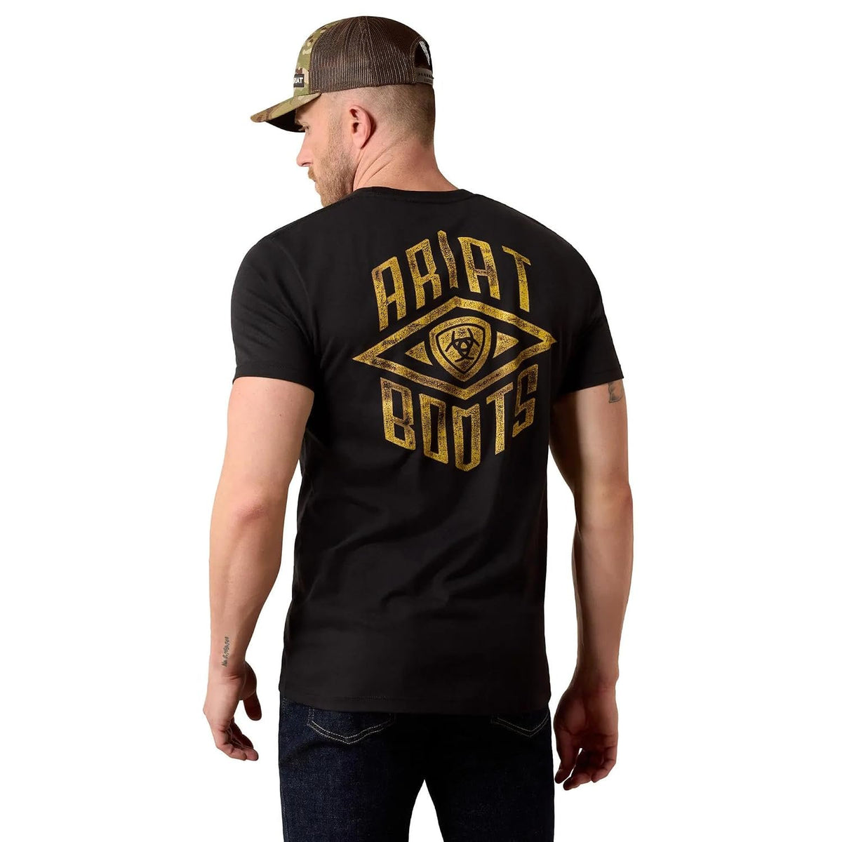 Back view of Ariat Men’s Fort Knox Locks T-Shirt