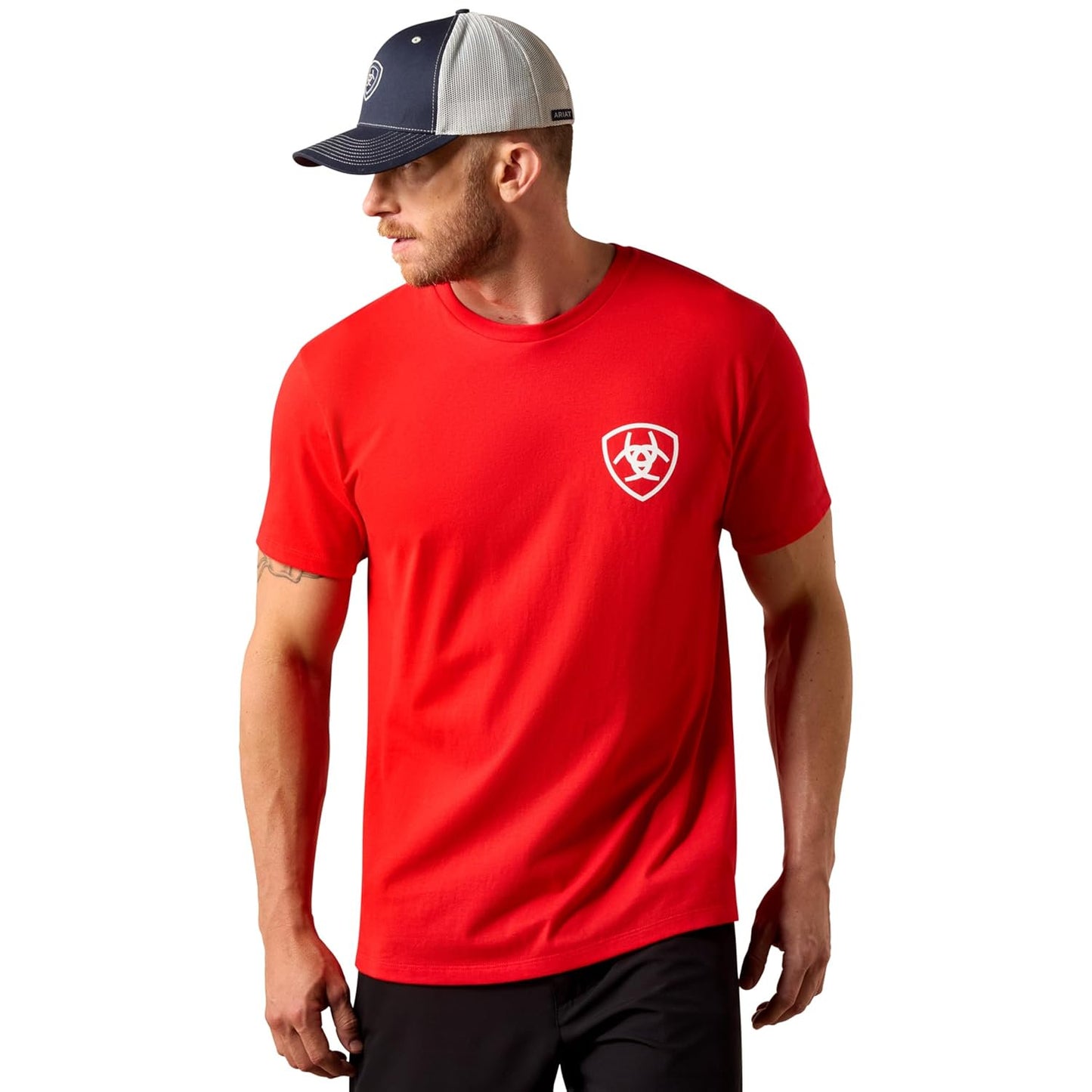 Ariat Men’s Geo Flag T-Shirt in red