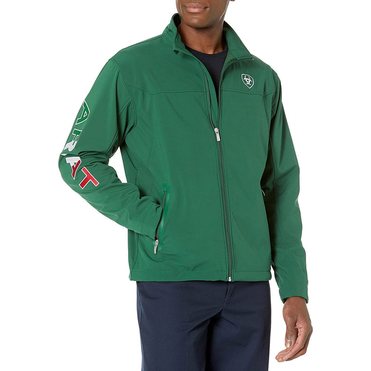 Ariat Men's New Team Softshell MEXICO Jacket in Verde