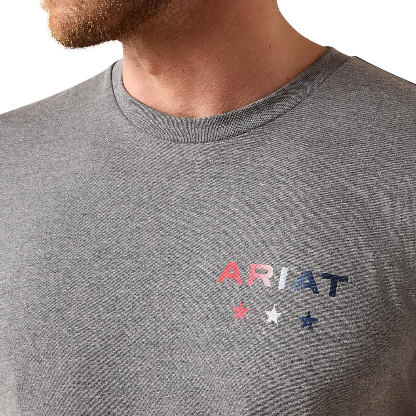 Patriotic Ariat western graphic tee for men