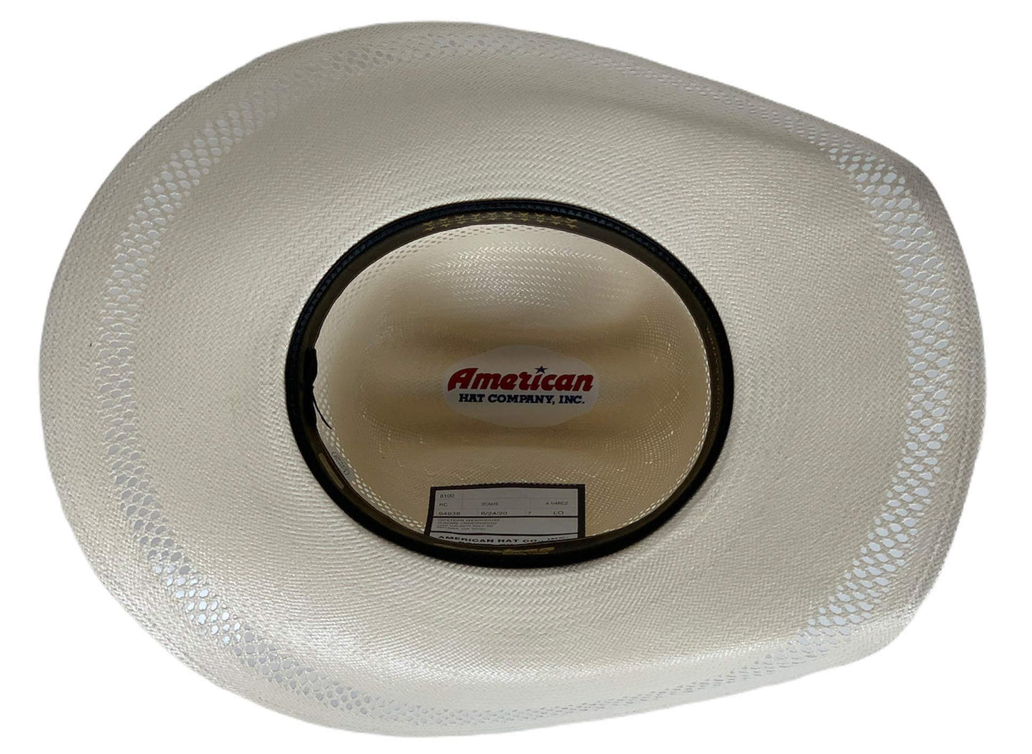 Mens Western Straw Cowboy Hat American Hat Company Moisture Wicking Comfortable Design