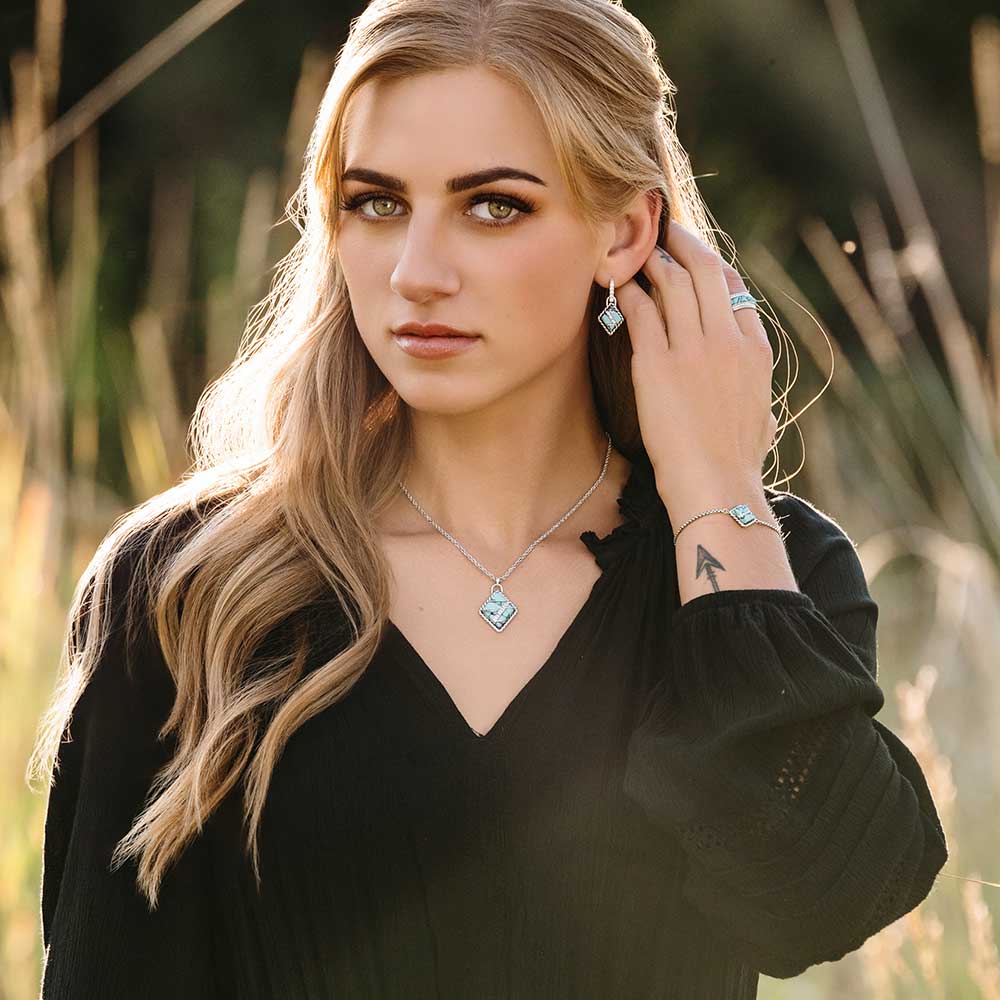 
                  
                    Montana Silversmiths Women's High Noon Cobblestone Turquoise Bracelet
                  
                