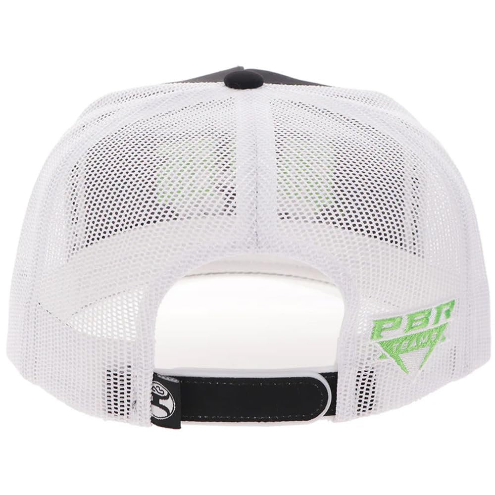Austin Gamblers Western Hat Black White with Green Logo
