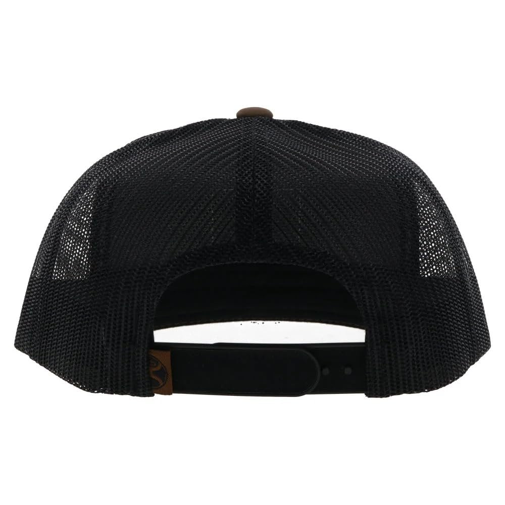 Back View of HOOEY Bronx Brown Black Trucker Hat