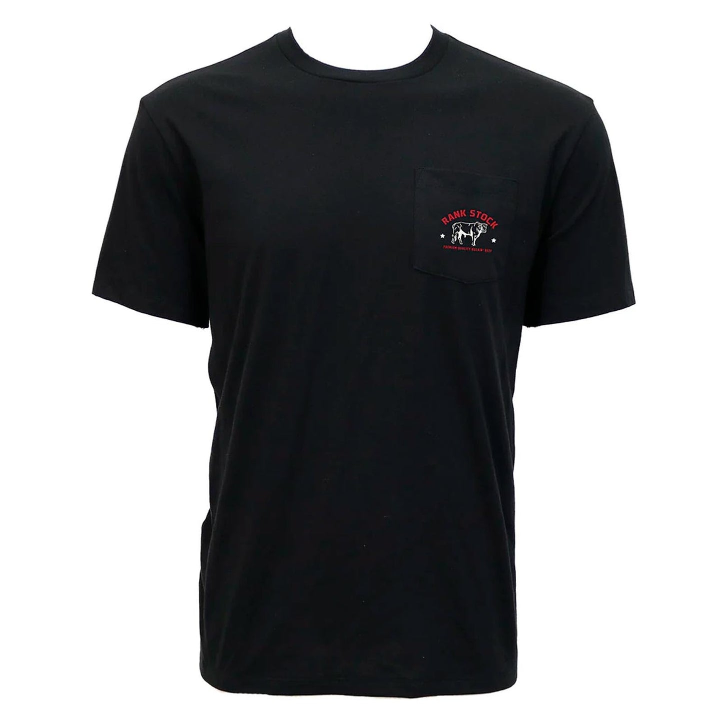HOOEY Men's Charbray black crew neck t-shirt with western cowboy graphic front view