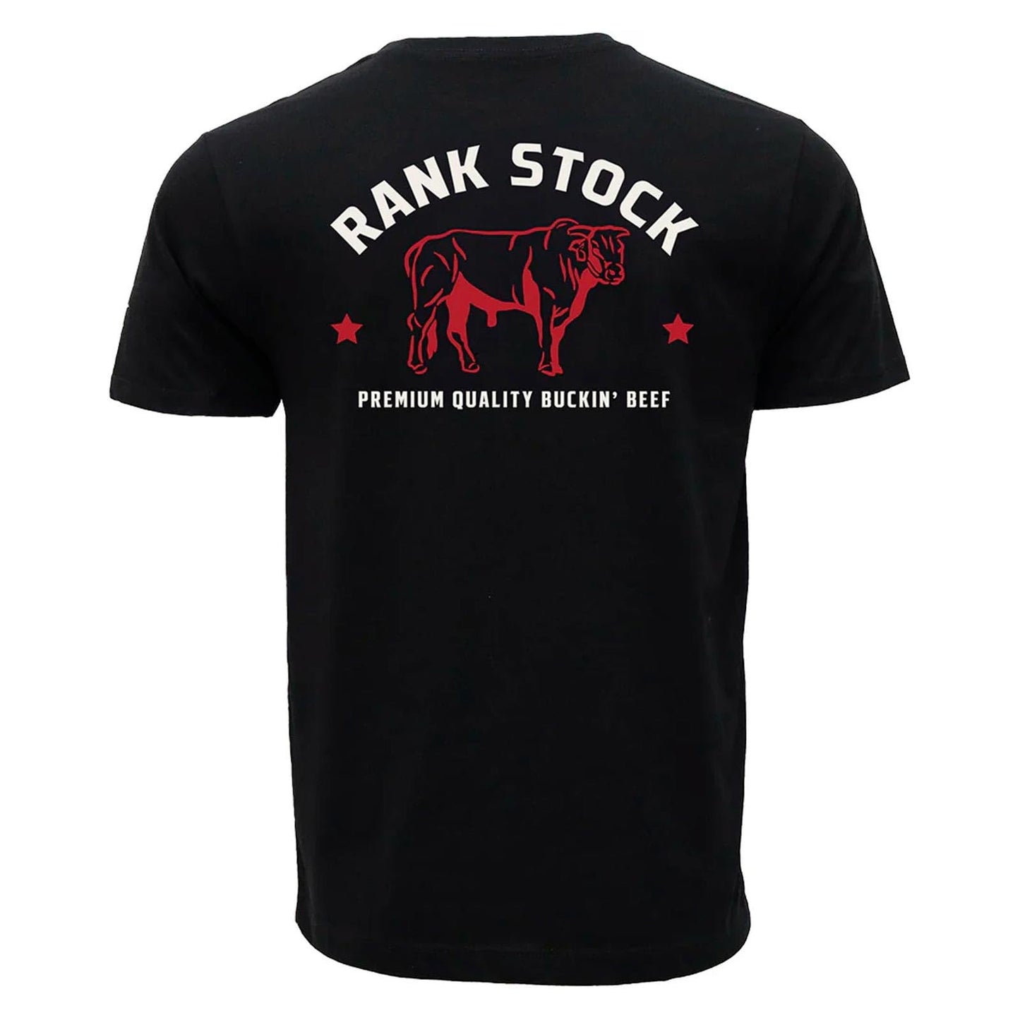 Back view of HOOEY Men's Charbray black western graphic t-shirt
