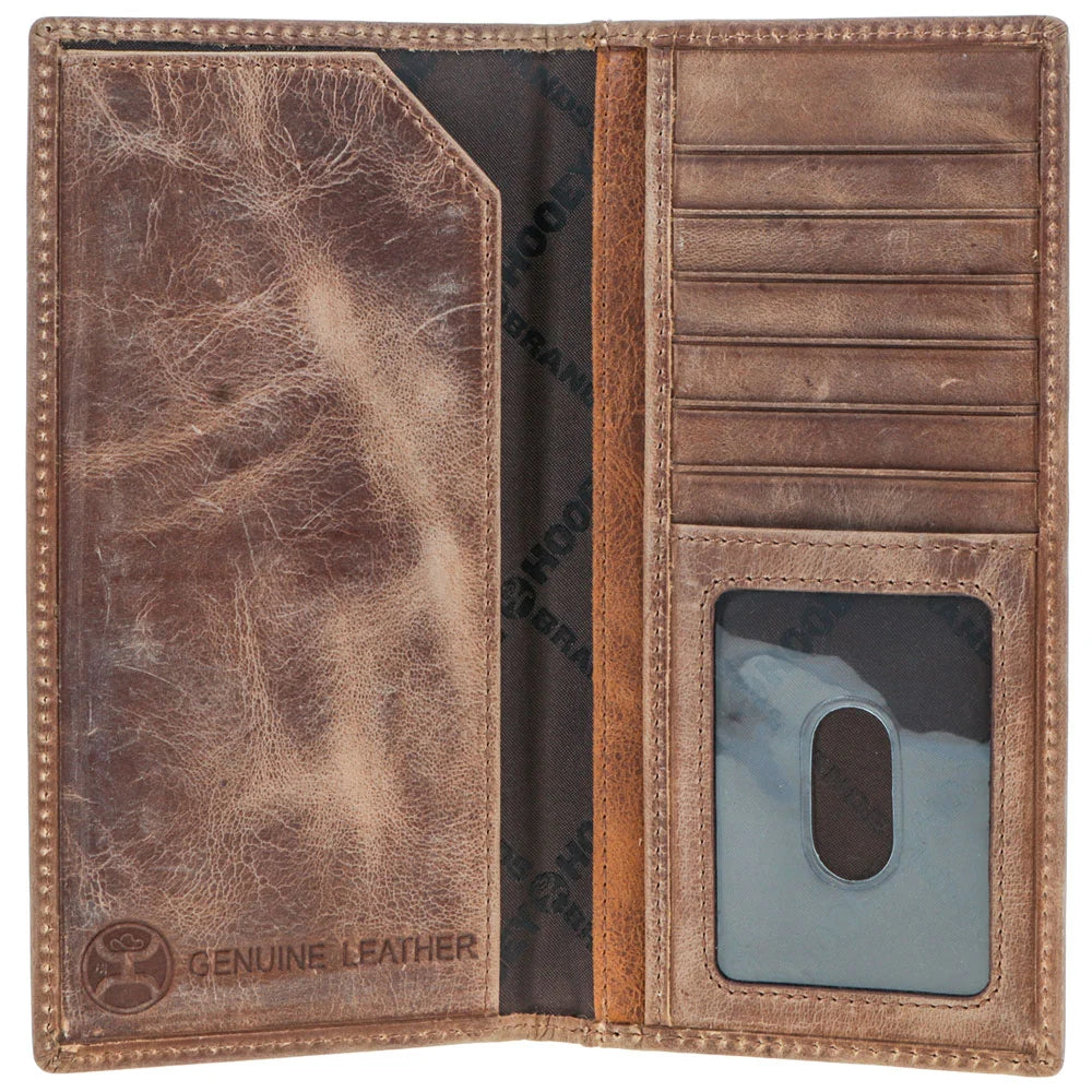 Hooey men's leather rodeo wallet color option 1 detail