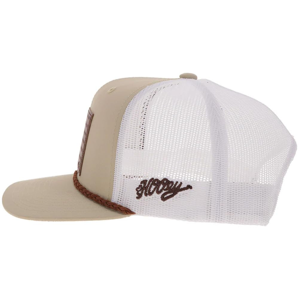 Side view of HOOey Liberty Roper western snapback hat