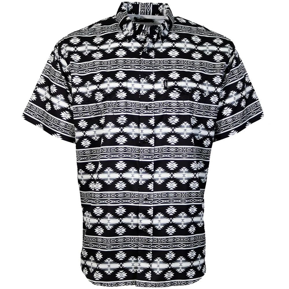 HOOEY Men's Sol Western Pearl Snap Shirt Lightweight Vented Button Up Front View
