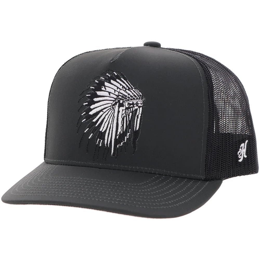 Hooey Sage to Saddle Hat Black Western Trucker Snapback