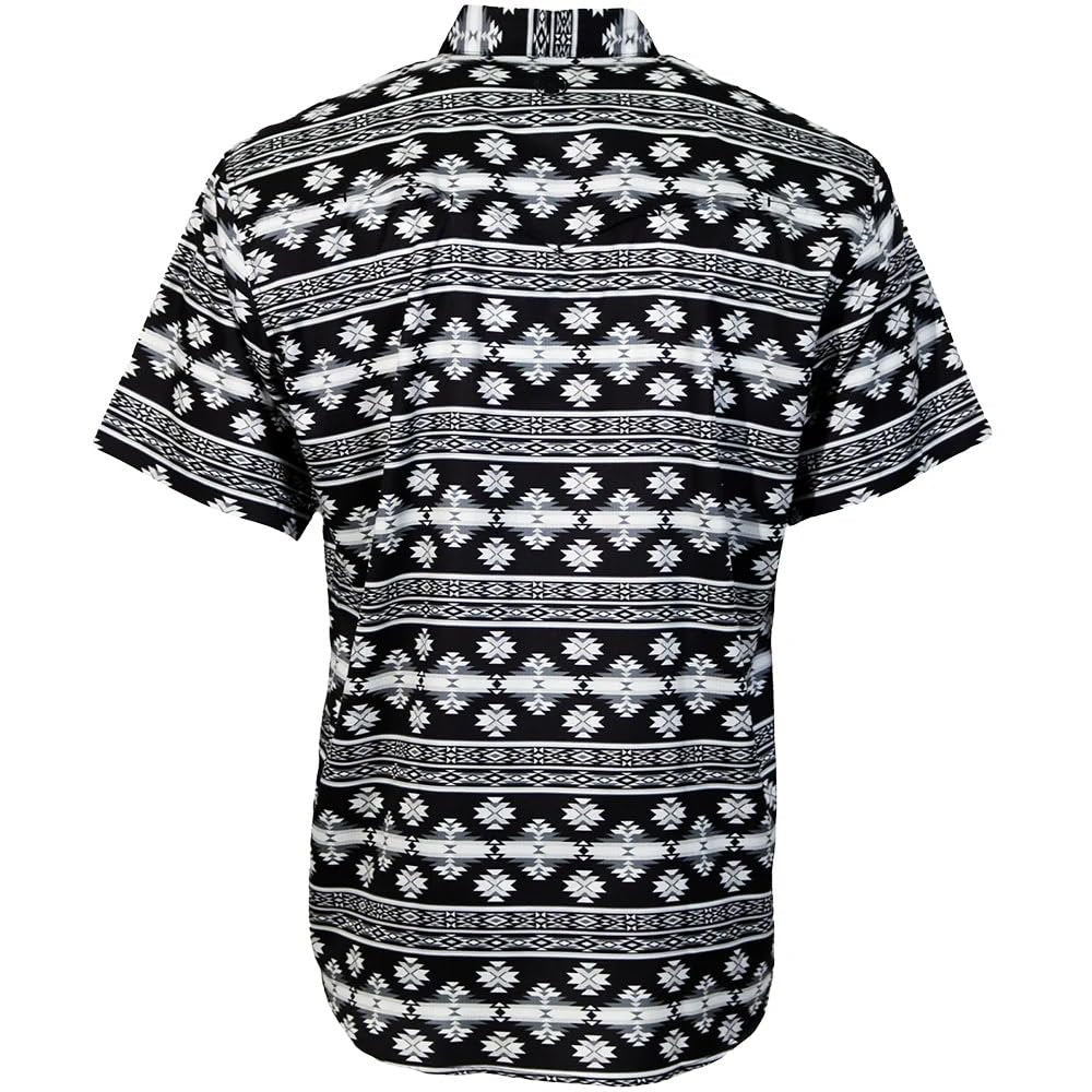 Back View of HOOEY Men's Sol Western Pearl Snap Shirt