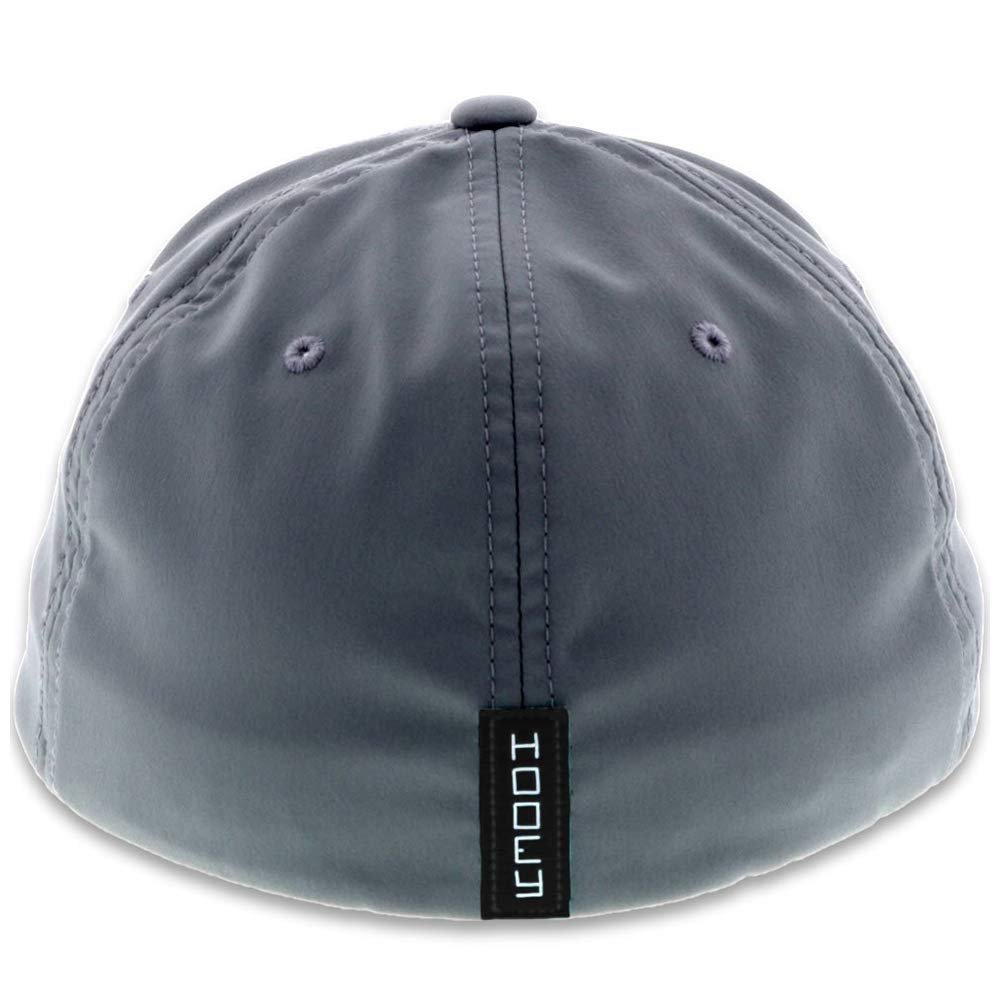 Back View of HOOEY Solo III Youth Grey Flexfit Fitted Cap