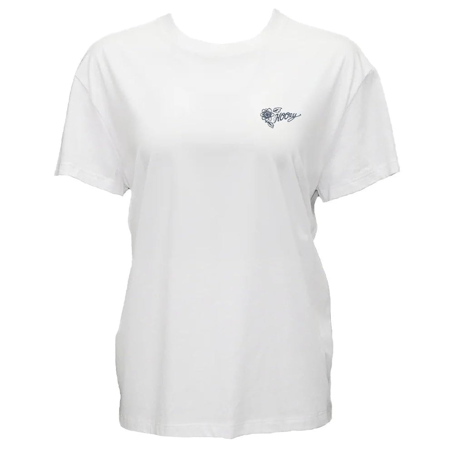 HOOEY Women's Derby cream western graphic T-shirt featuring a cowgirl and horse design with a comfortable everyday fit