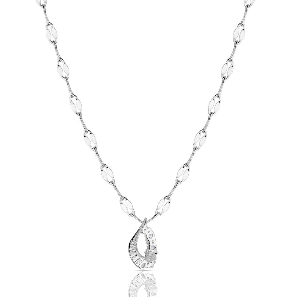 Infinity crystal Western necklace by Montana Silversmiths featuring brilliant crystal accents, a polished silver-tone finish, and timeless cowgirl elegance.