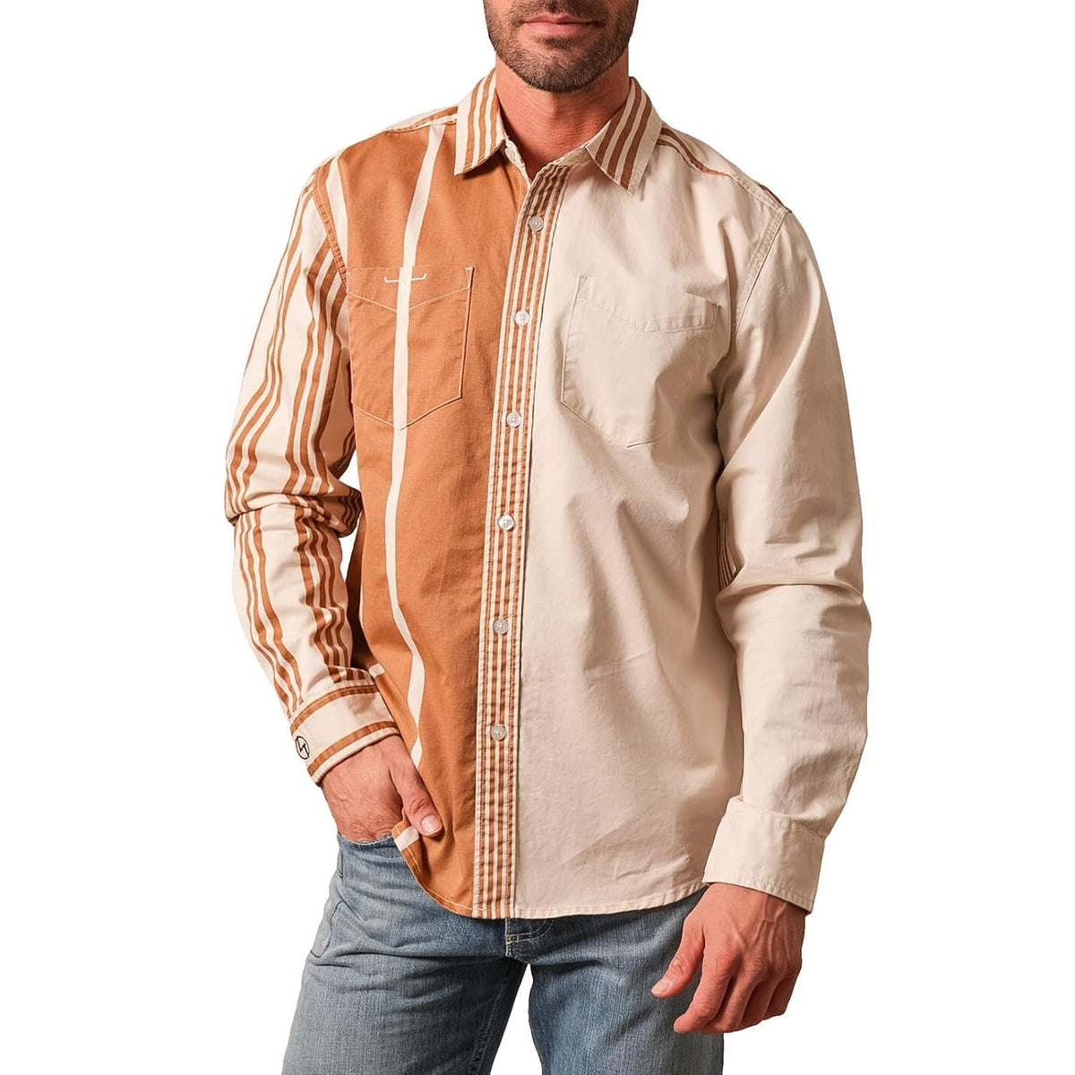 Men's Kimes Ranch 1 Arm Bandit long sleeve Western dress shirt