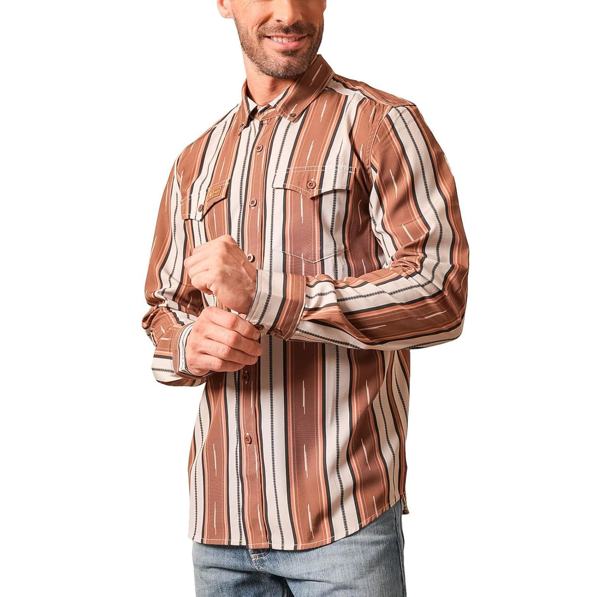 Kimes Ranch Zach Top ZT Hickory men's stretch Western dress shirt