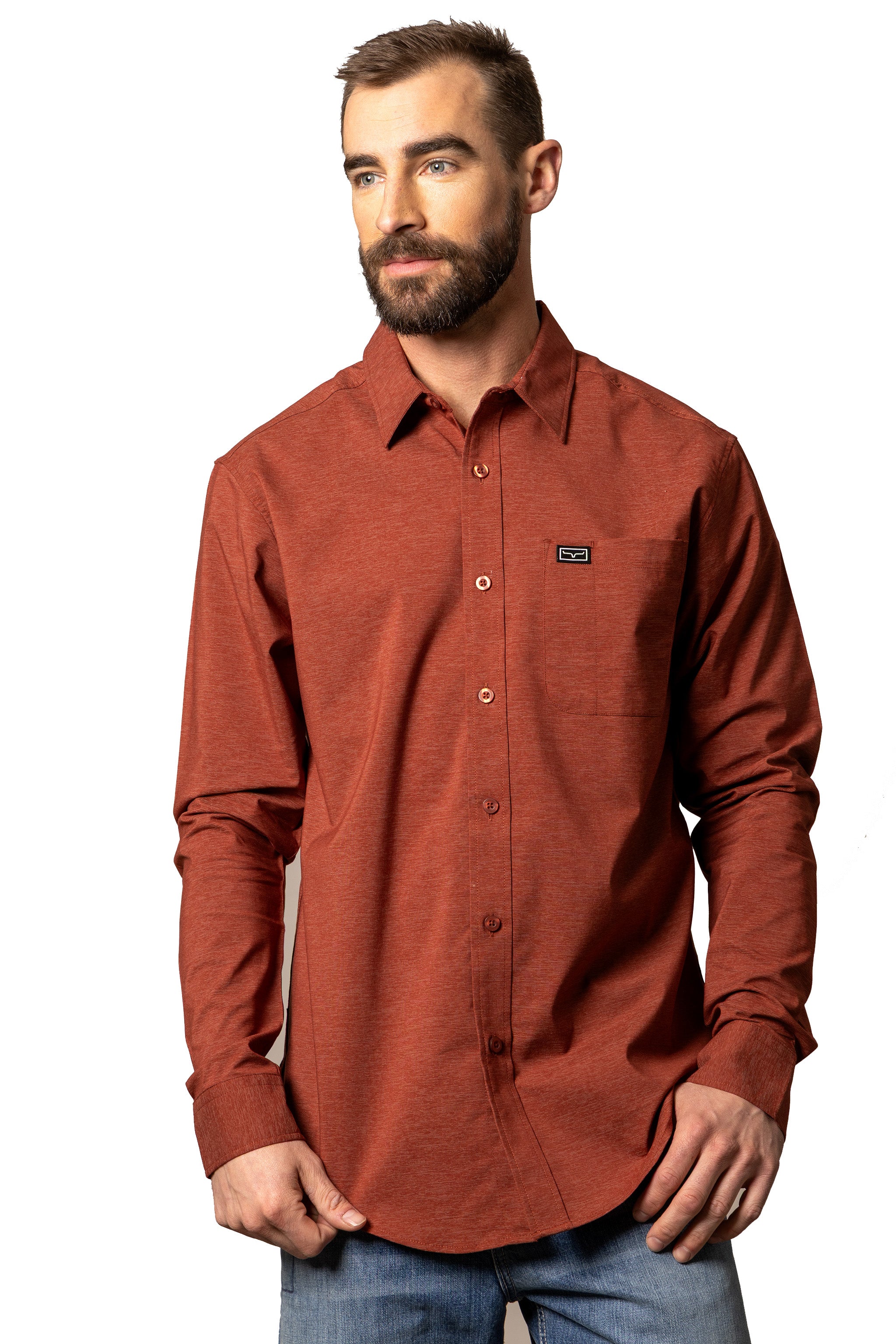 Kimes Ranch Men's Linville Long Sleeve Button Up Classic Western Shirt